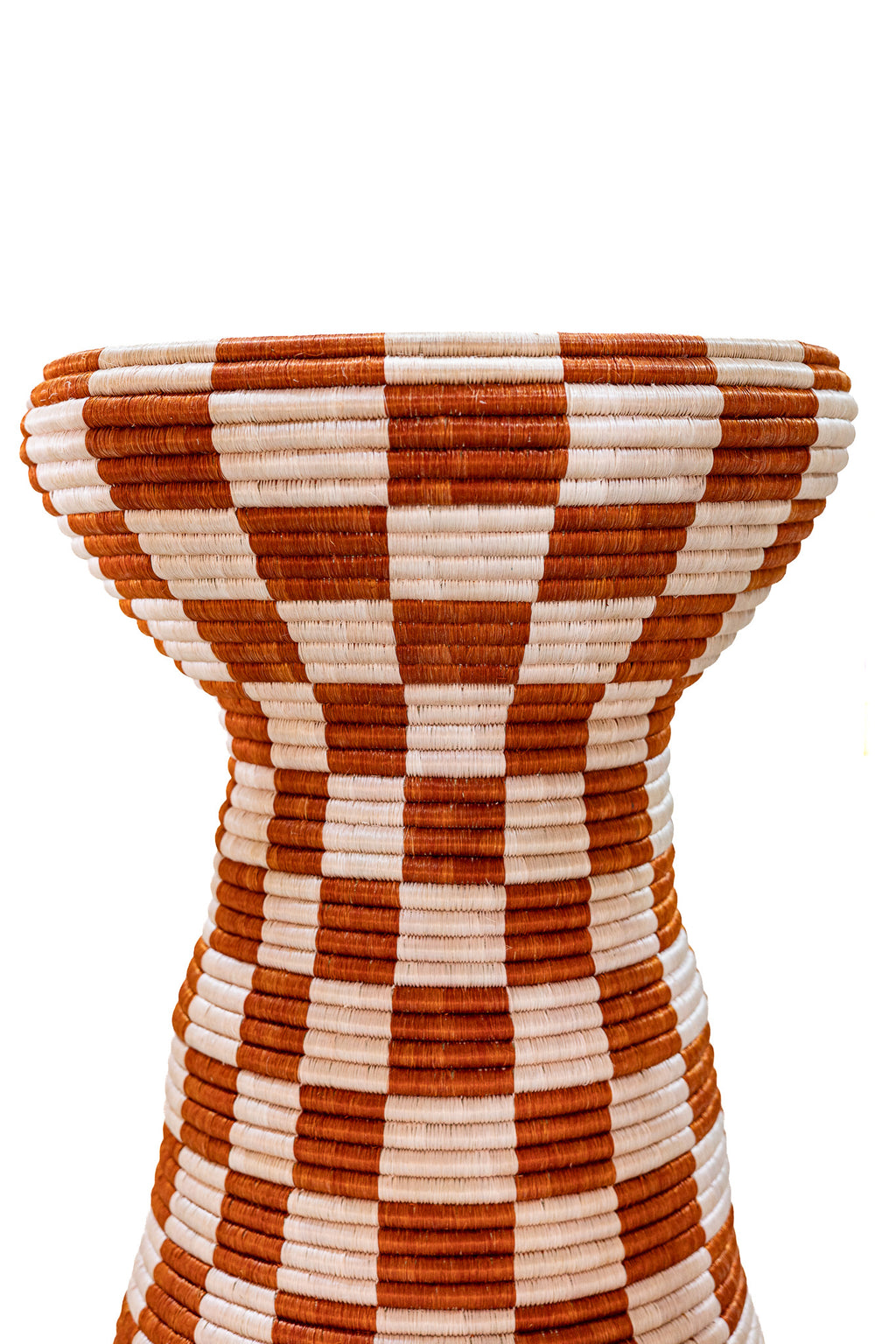 Happy Side Table — Terracotta Check