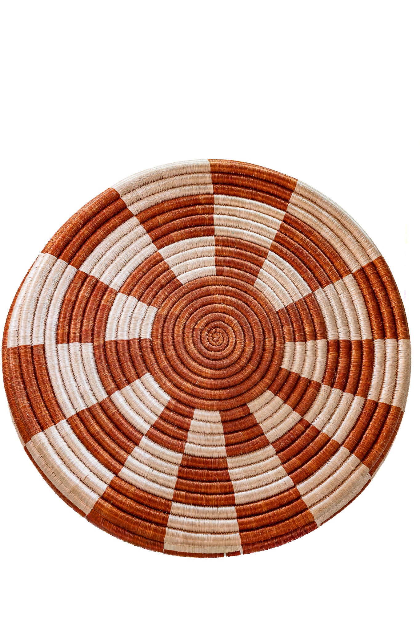 Happy Side Table — Terracotta Check