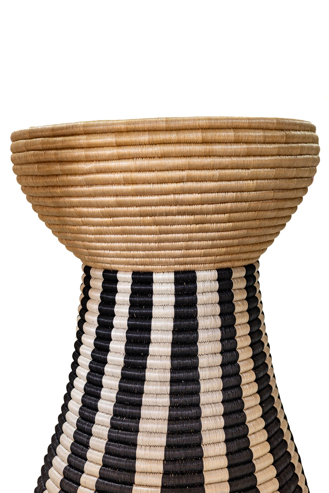 Happy Side Table — Ivory Stripe