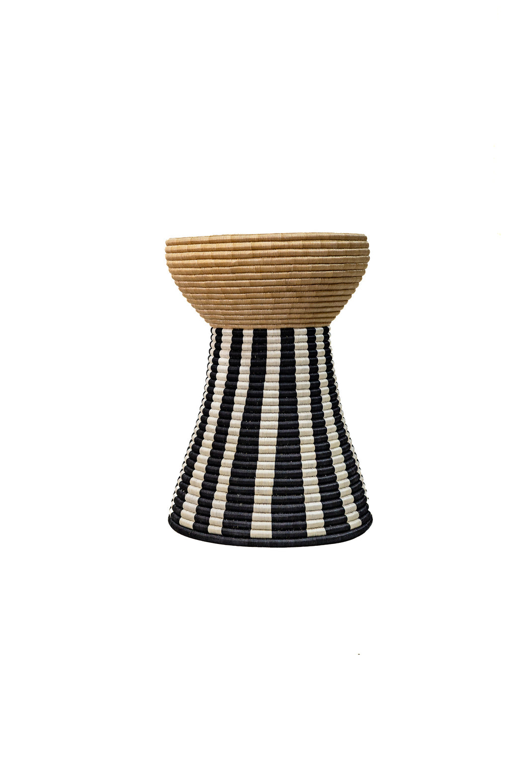 Happy Side Table — Ivory Stripe