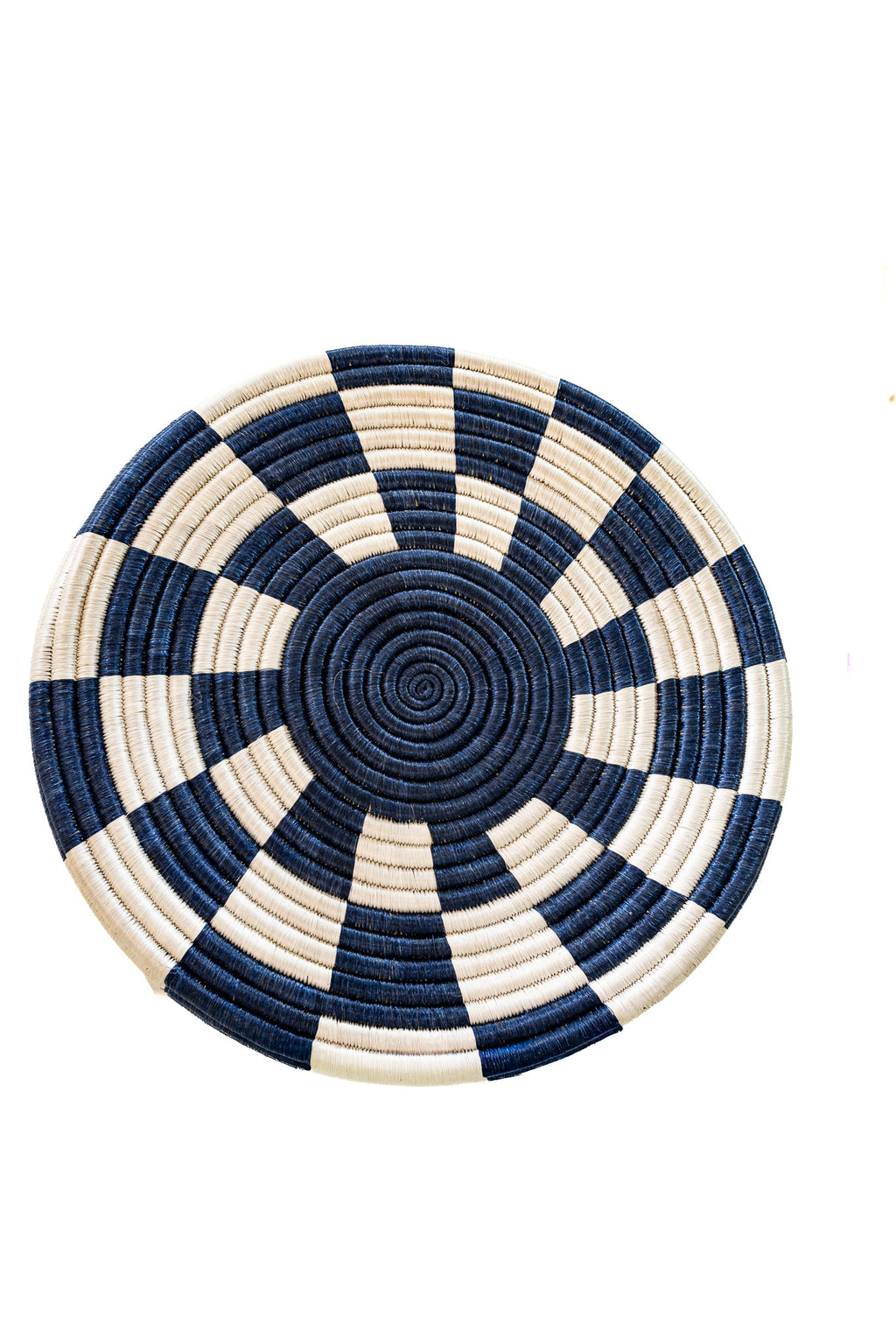 Happy Side Table — Navy Check