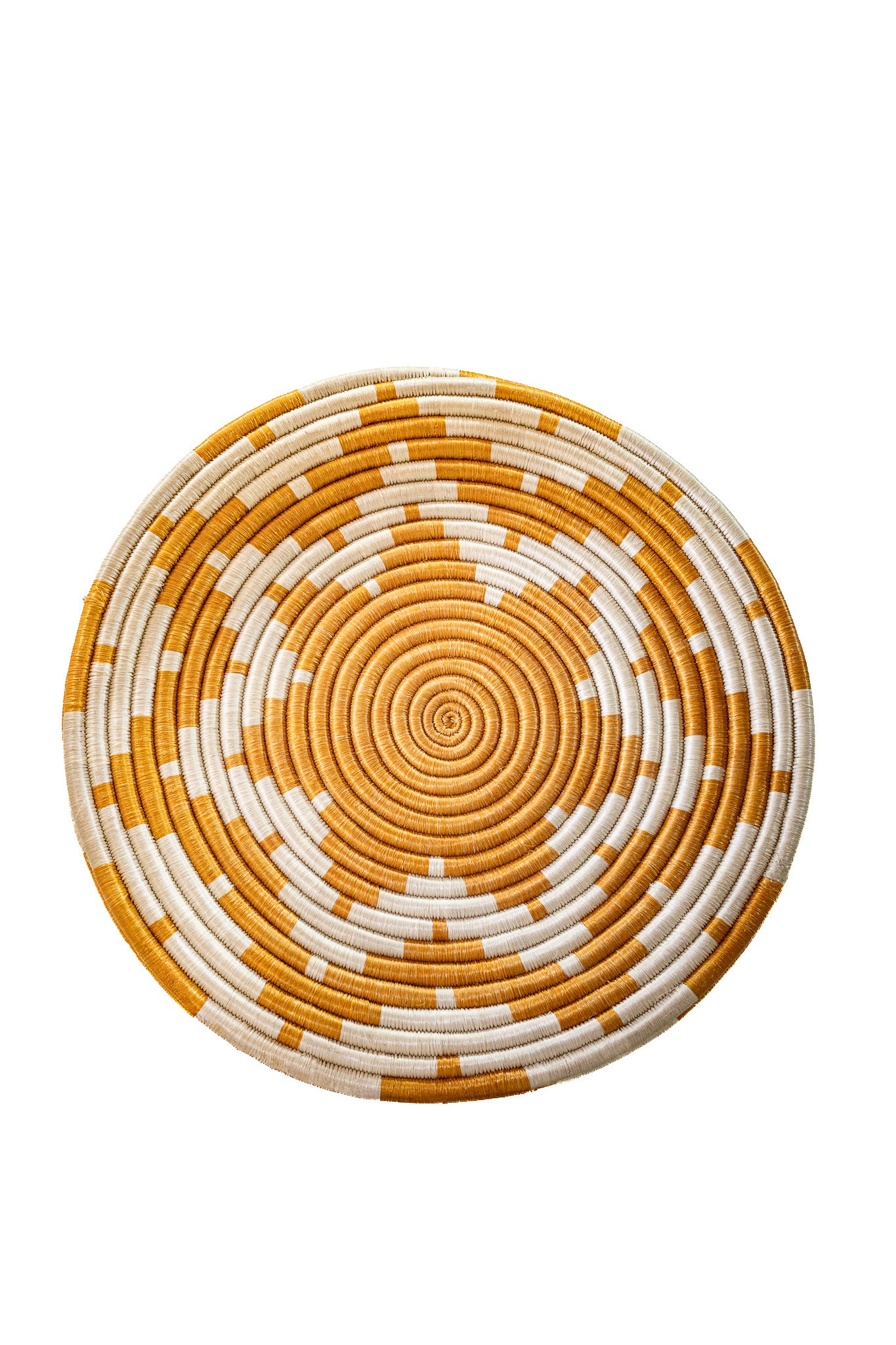 Happy Side Table — Ochre Chevron
