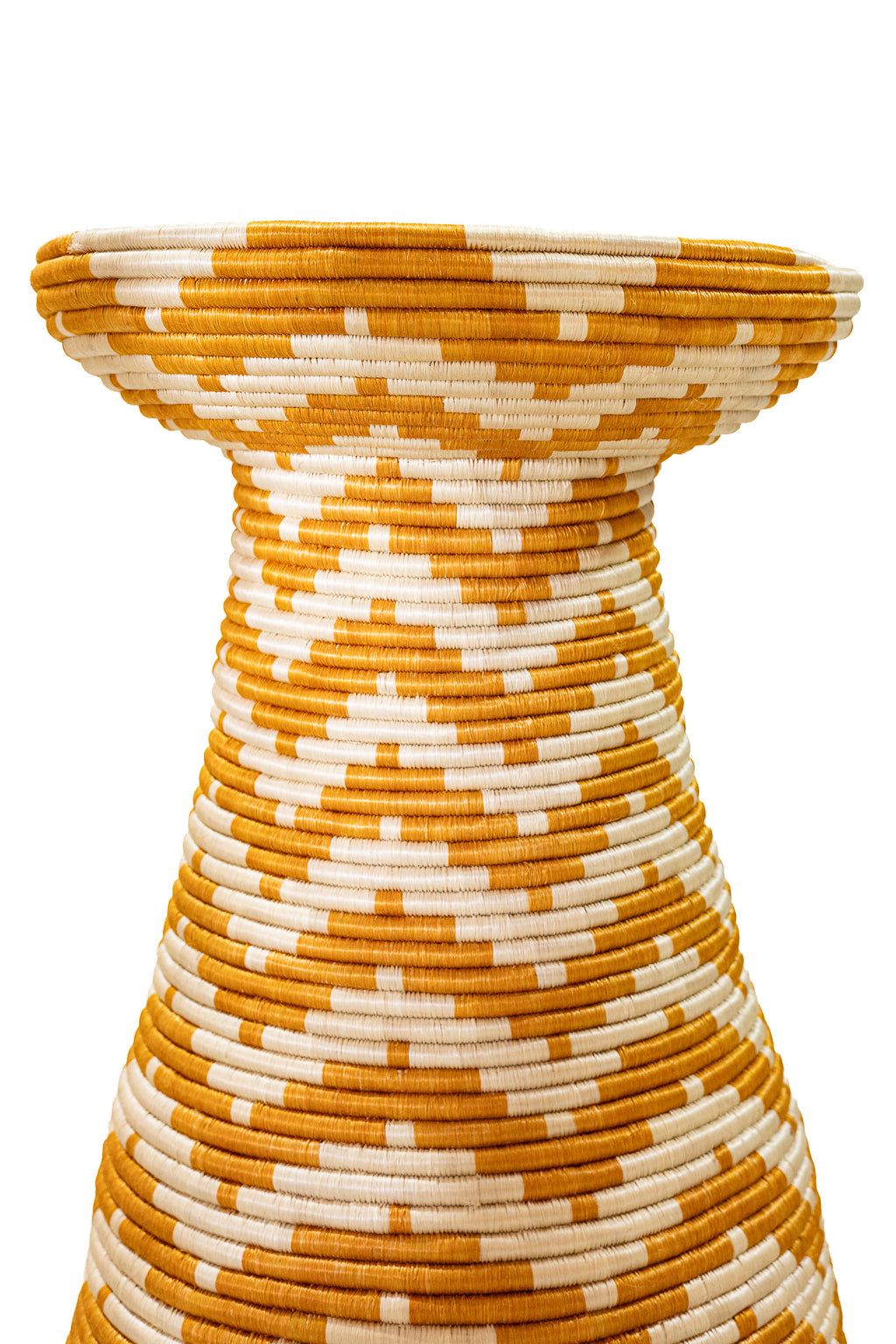 Happy Side Table — Ochre Chevron