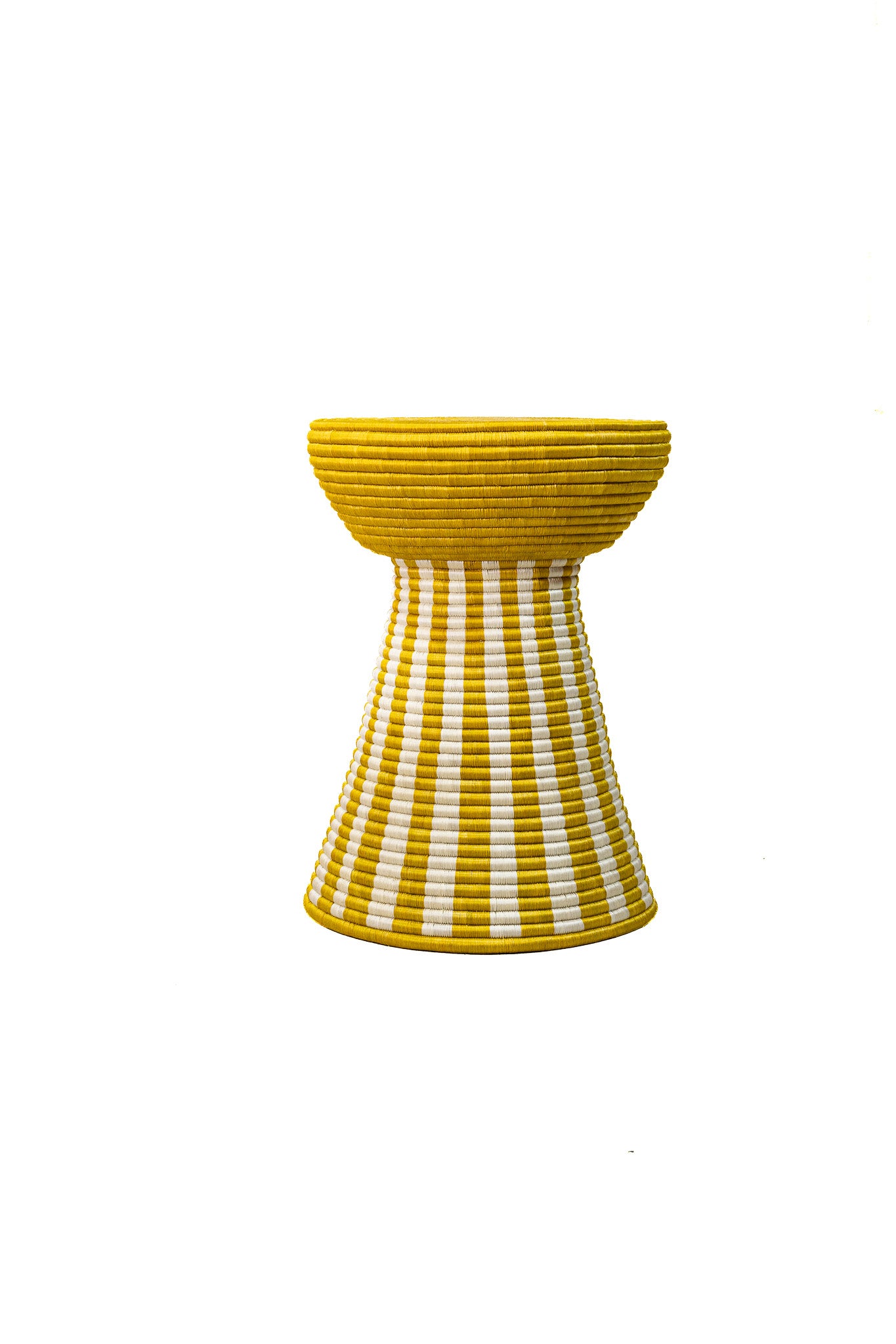 Happy Side Table — Golden Stripe